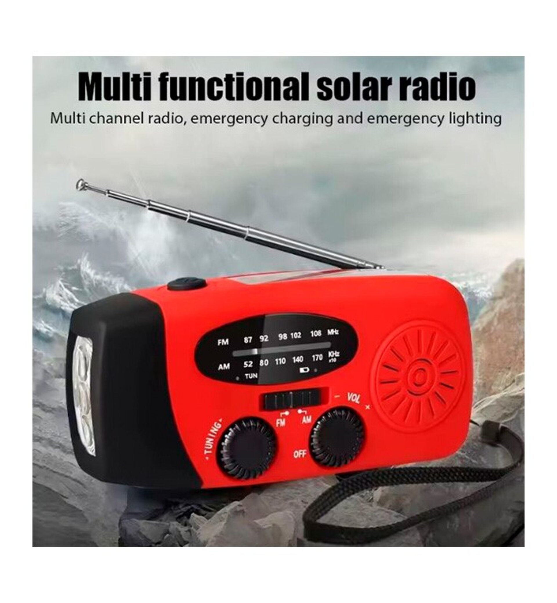 Radio de emergencia 4 en 1 - 1