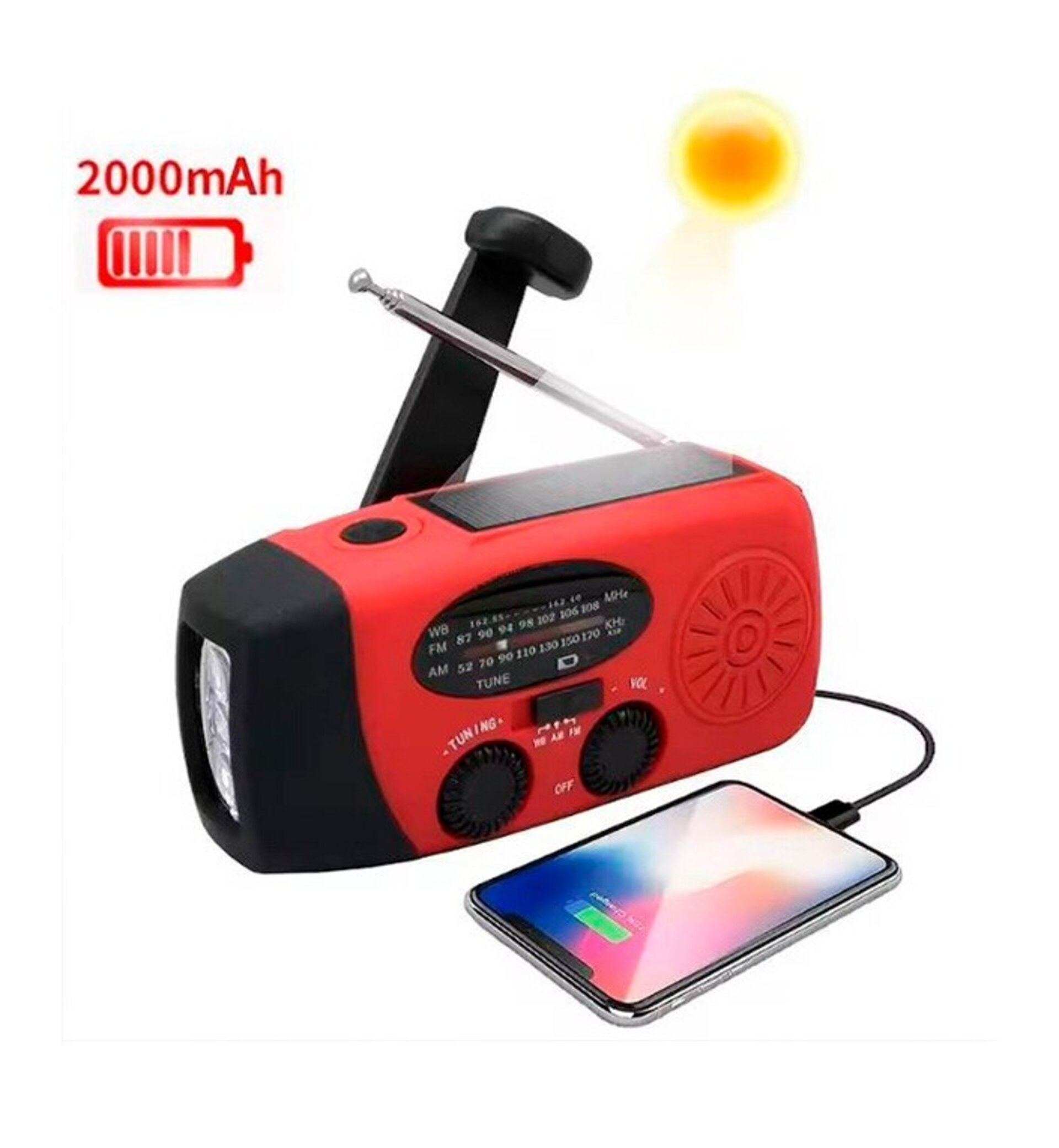 Radio de emergencia 4 en 1 - 2