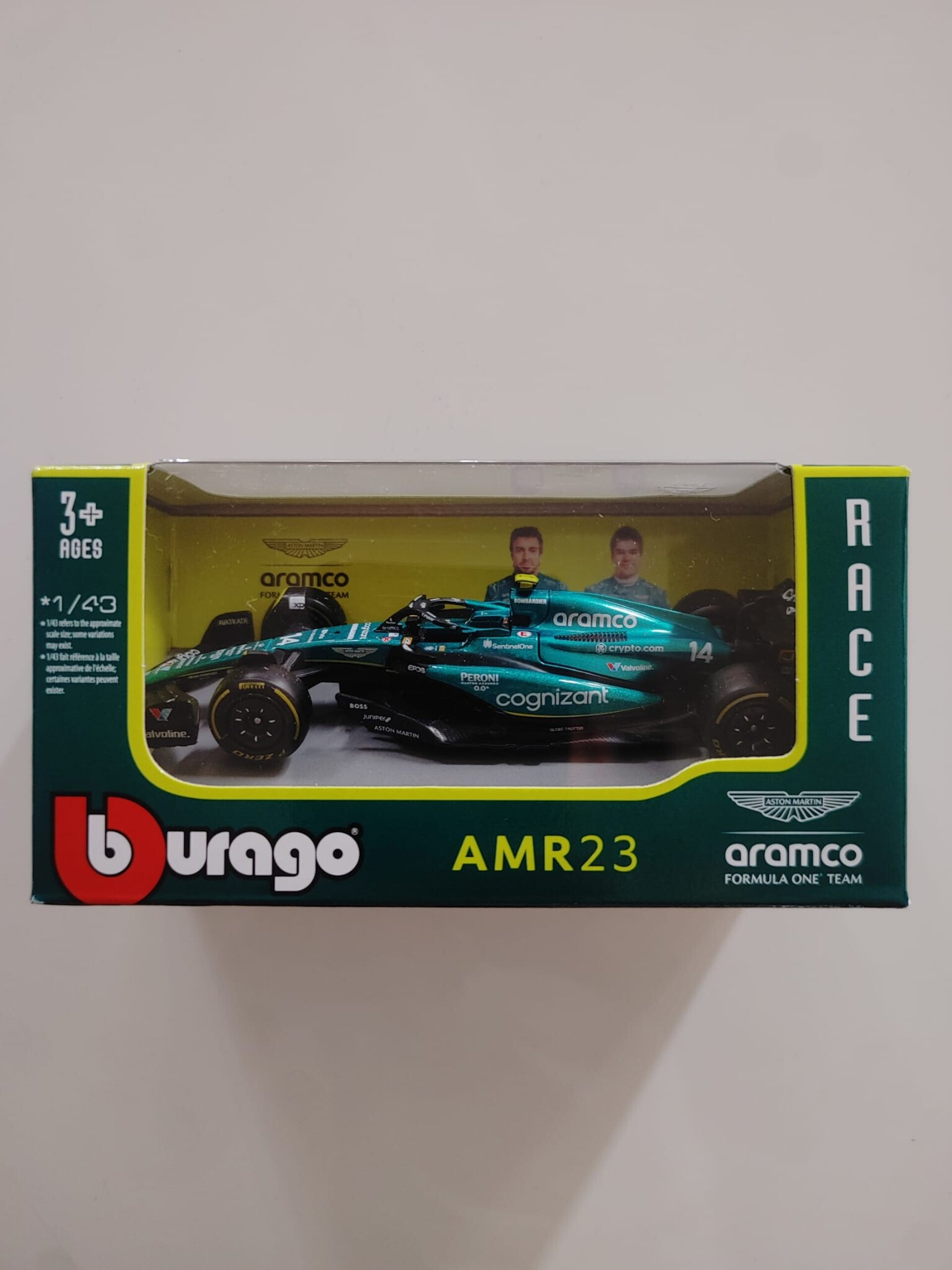 Coche de Fórmula 1 Fernando Alonso Aston Martin AMR23 a Escala 1:43 - 3