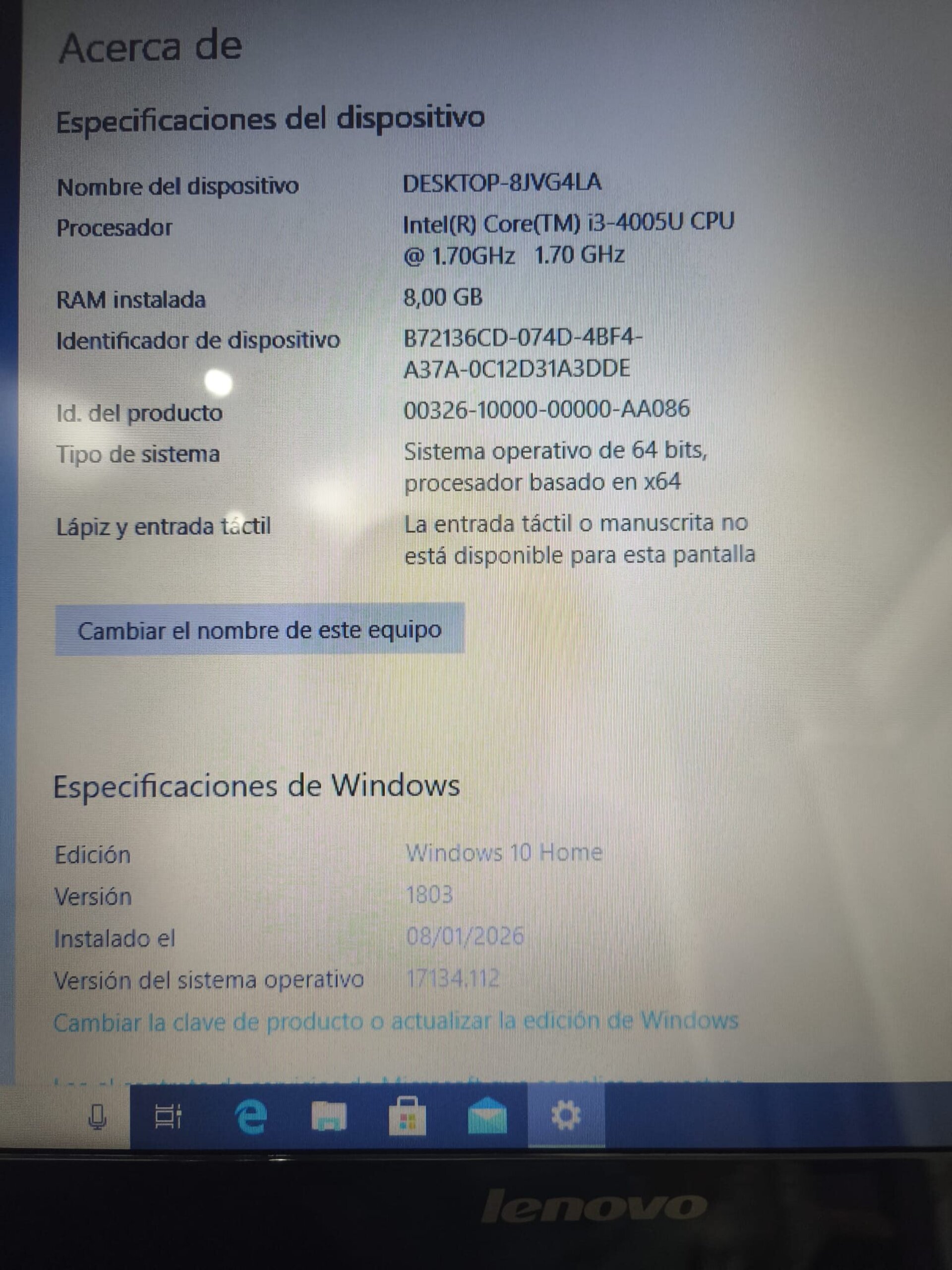 Portátil Lenovo G50-80 - 6